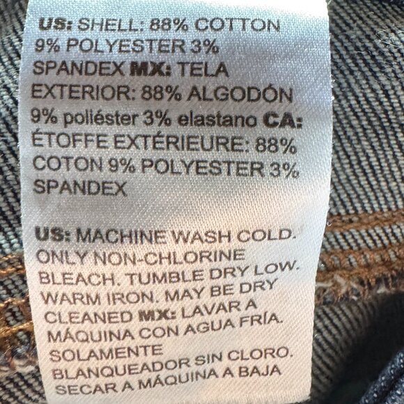 EUC CHICO’S Dark Indigo Blue Define Me Straight Leg Ankle Jeans Women's 16 - Picture 12 of 12